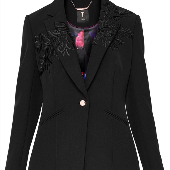 embroidered suit jacket
